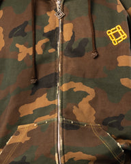 Camo Oversize Zip hoodie