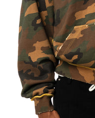 Camo Oversize Zip hoodie