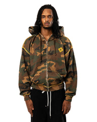 Camo Oversize Zip hoodie