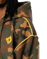 Camo Oversize Zip hoodie