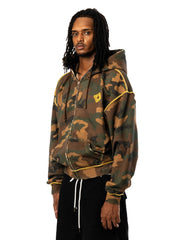 Camo Oversize Zip hoodie