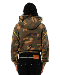 Camo Oversize Zip hoodie