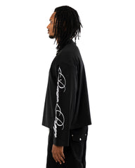 Script Long Sleeve - Black