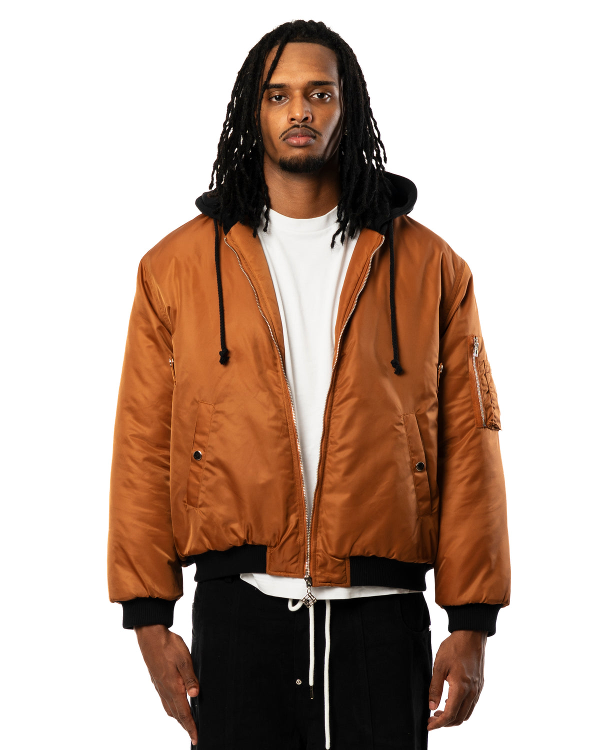 Hooded MA1 Bomber Jacket