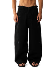 Washed Canvas pants - Black