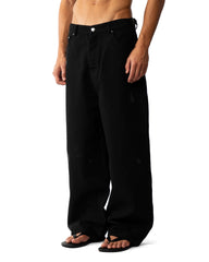 Washed Canvas pants - Black