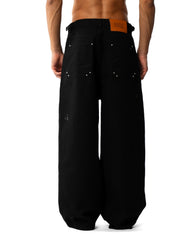 Washed Canvas pants - Black
