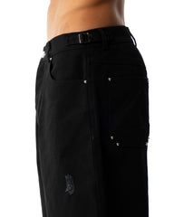 Washed Canvas pants - Black
