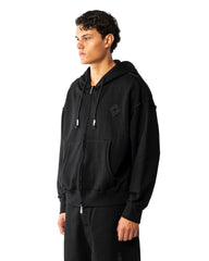 'Midnight' Double Zip Hoodie