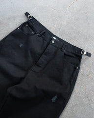 Washed Canvas pants - Black