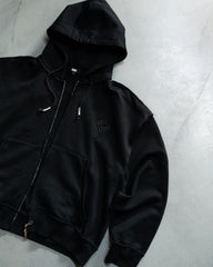 'Midnight' Double Zip Hoodie