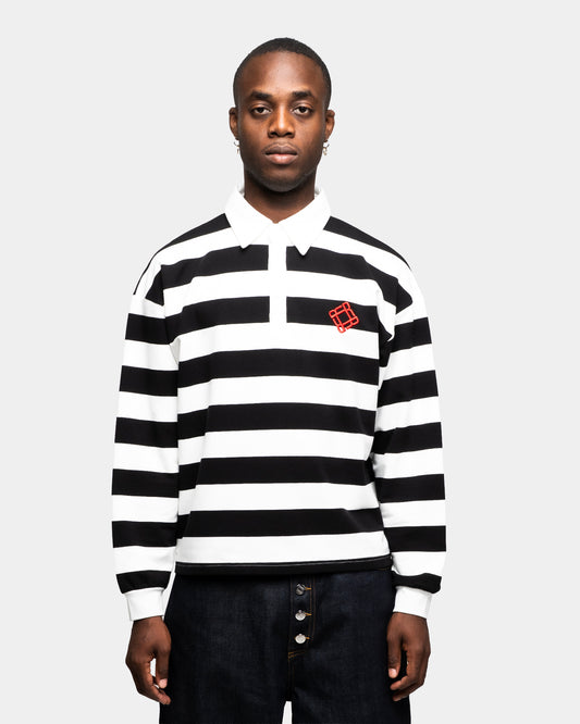 STRIPED LONGSLEEVE POLO