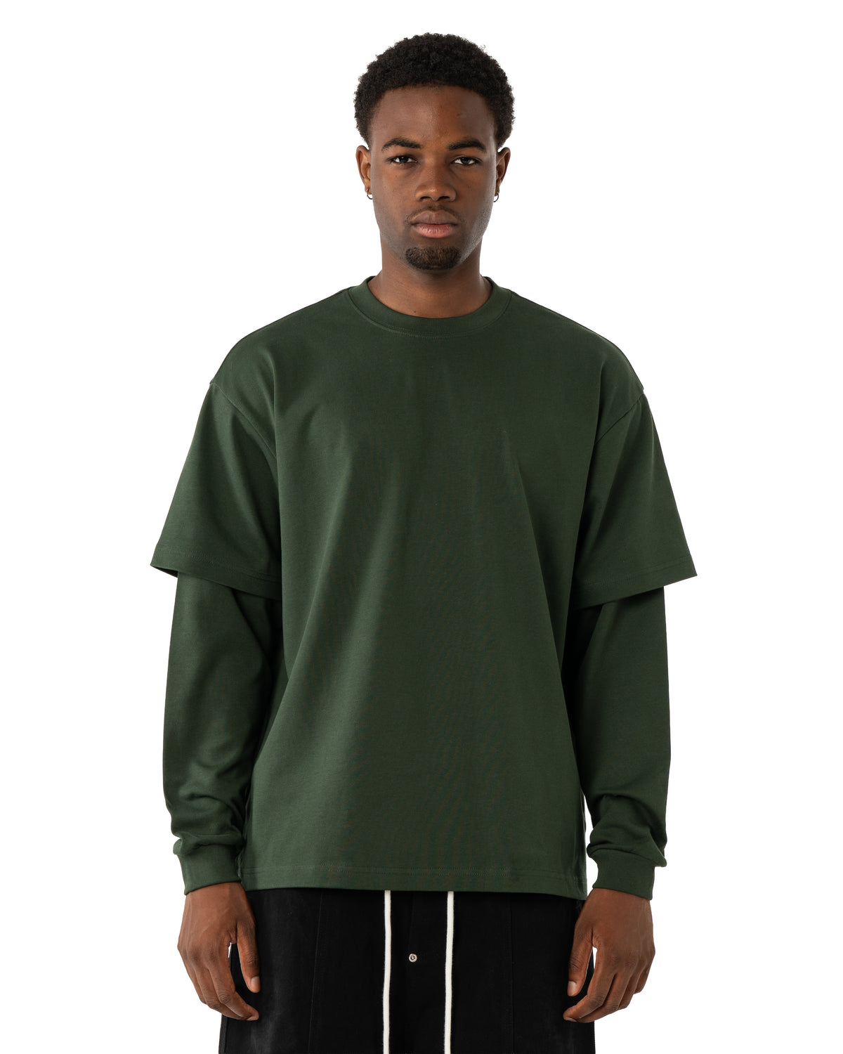 'No logo' Layered Longsleeve